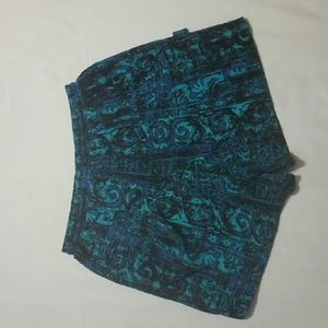 Laguna Wild Blue Teal Board Shorts Swim Trucks L